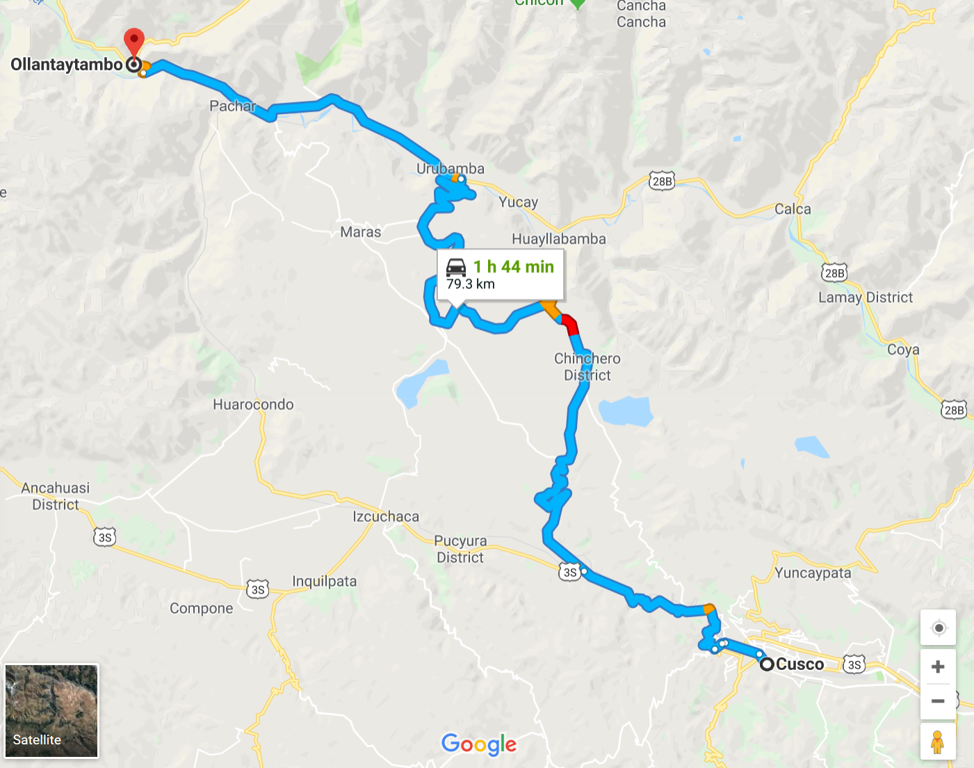 From Cusco to Ollantaytambo